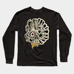 Biomech Skull Long Sleeve T-Shirt